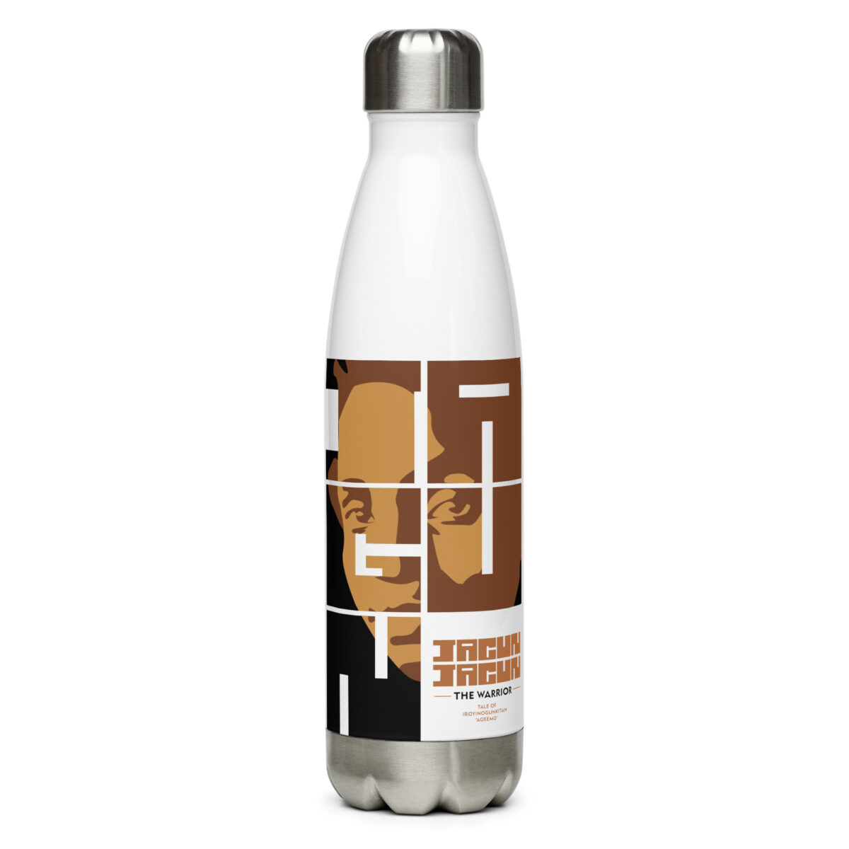 stainless steel water bottle white 17oz front 64f84ce5cc497