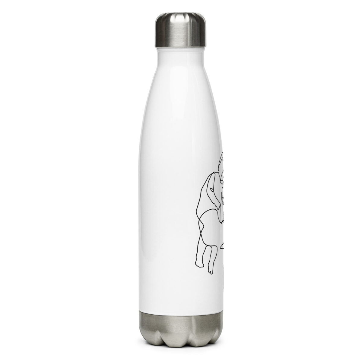 stainless steel water bottle white 17oz right 64f7009eea1e9