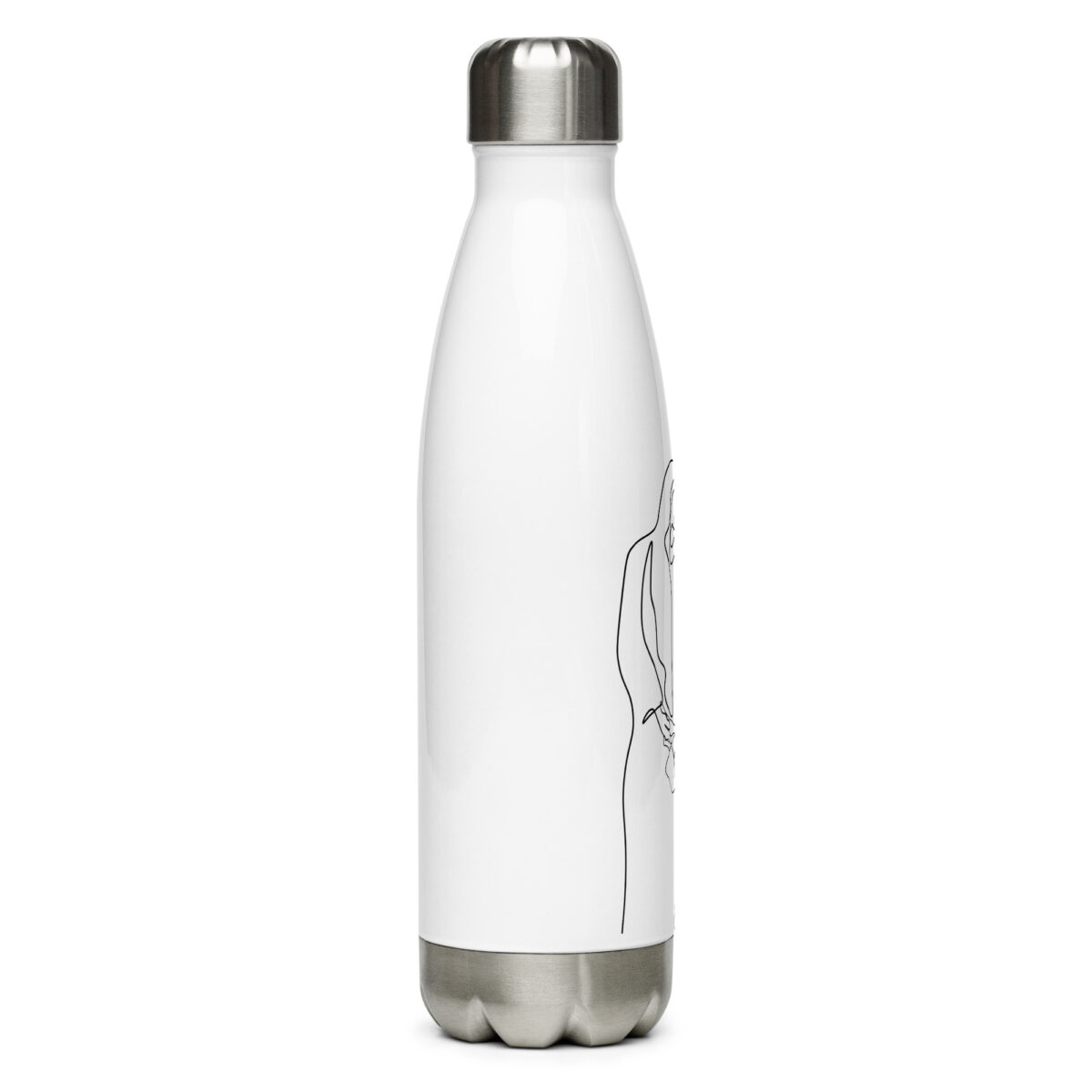 stainless steel water bottle white 17oz right 64f7012ca8aa3