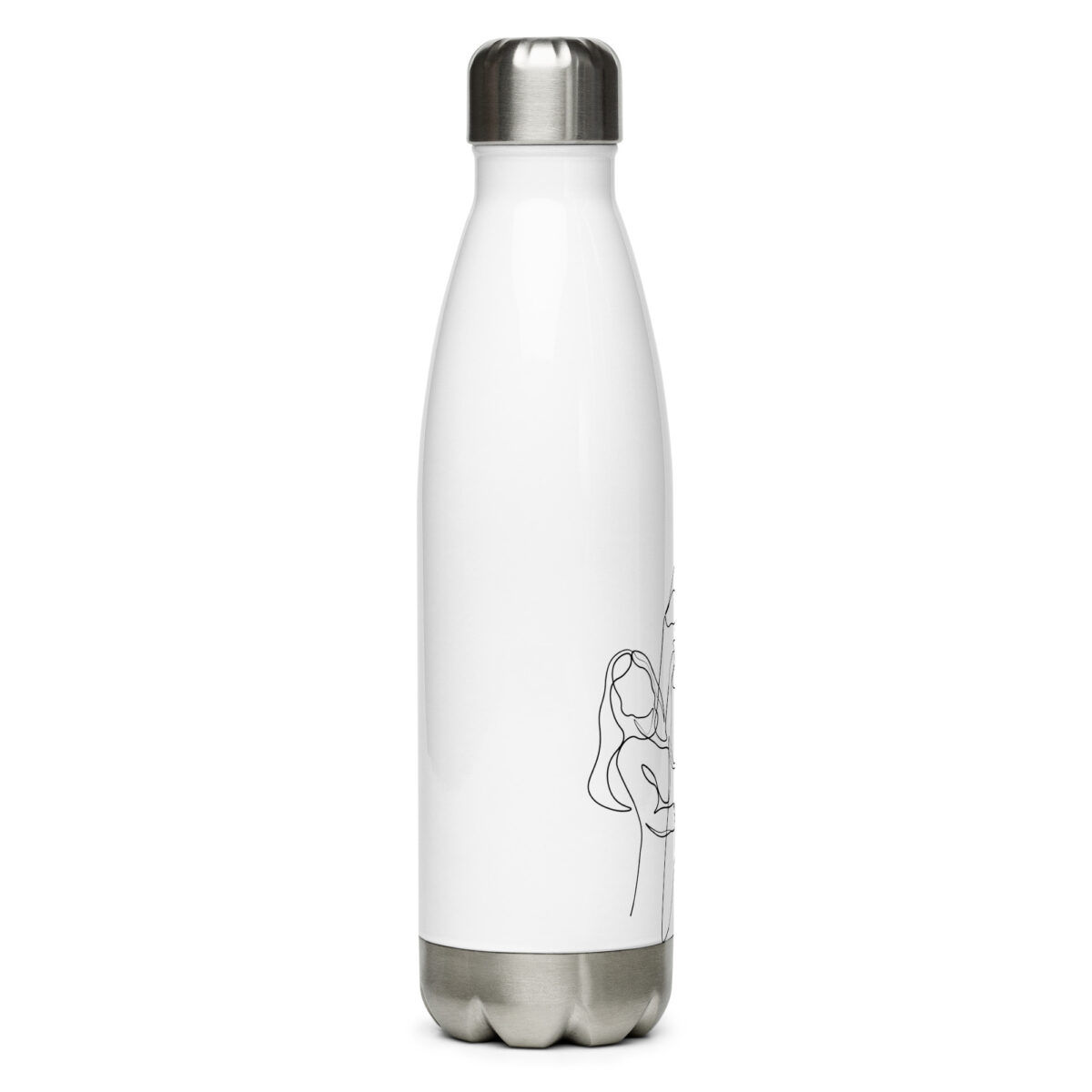 stainless steel water bottle white 17oz right 64f701729e786