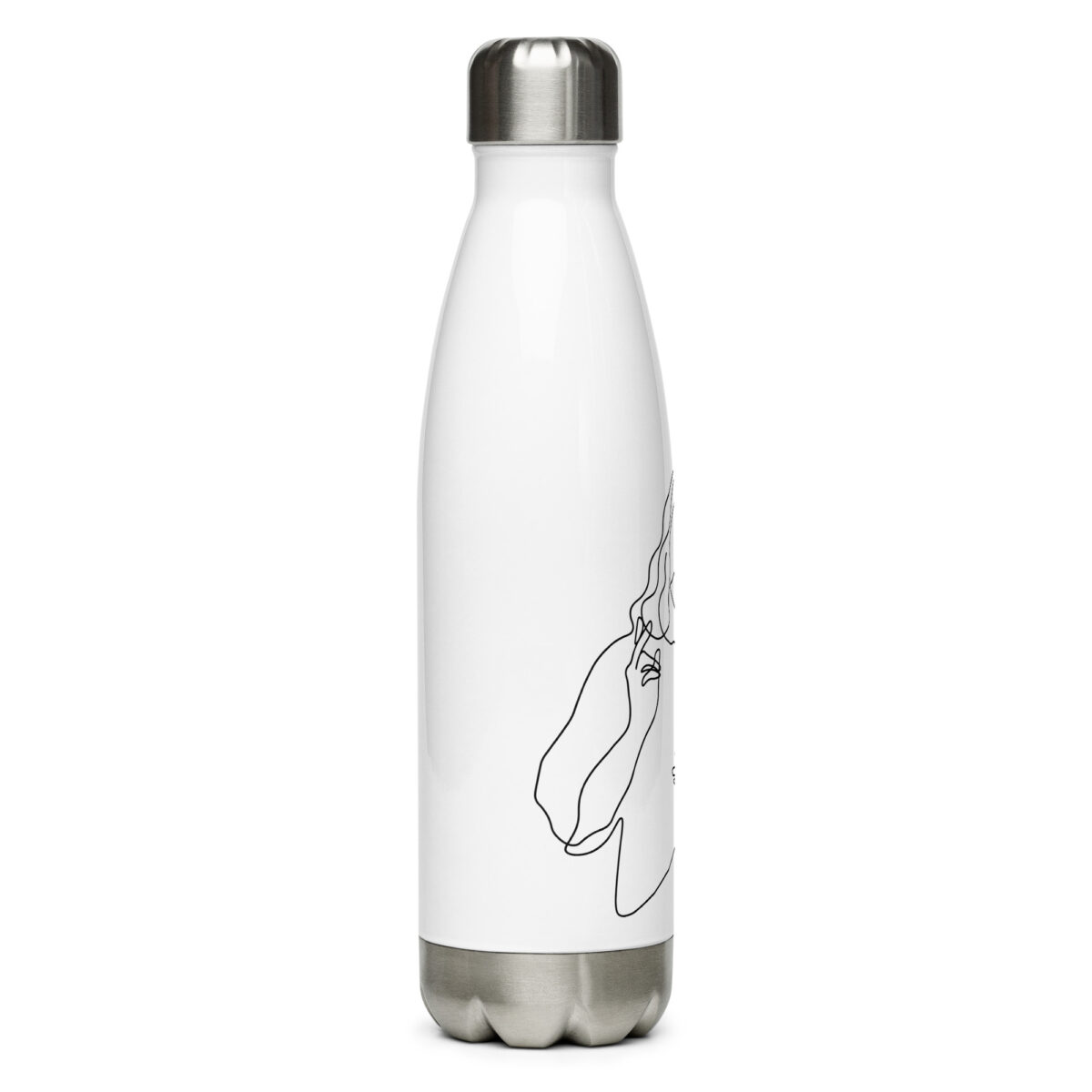 stainless steel water bottle white 17oz right 64f701c5b4566