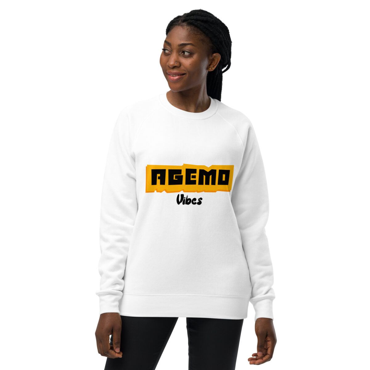 unisex raglan sweatshirt white front 64f851c7abf20